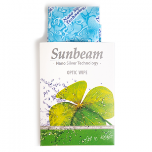 Czyścik Sunbeam do okularów niebieski Raypath